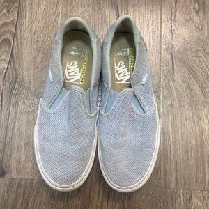 💌 blue slip on vans